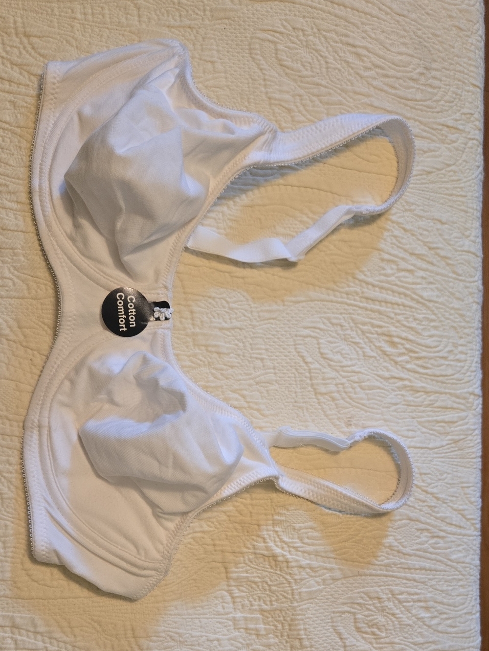 Bali White Cotton Comfort Full-Coverage Bra